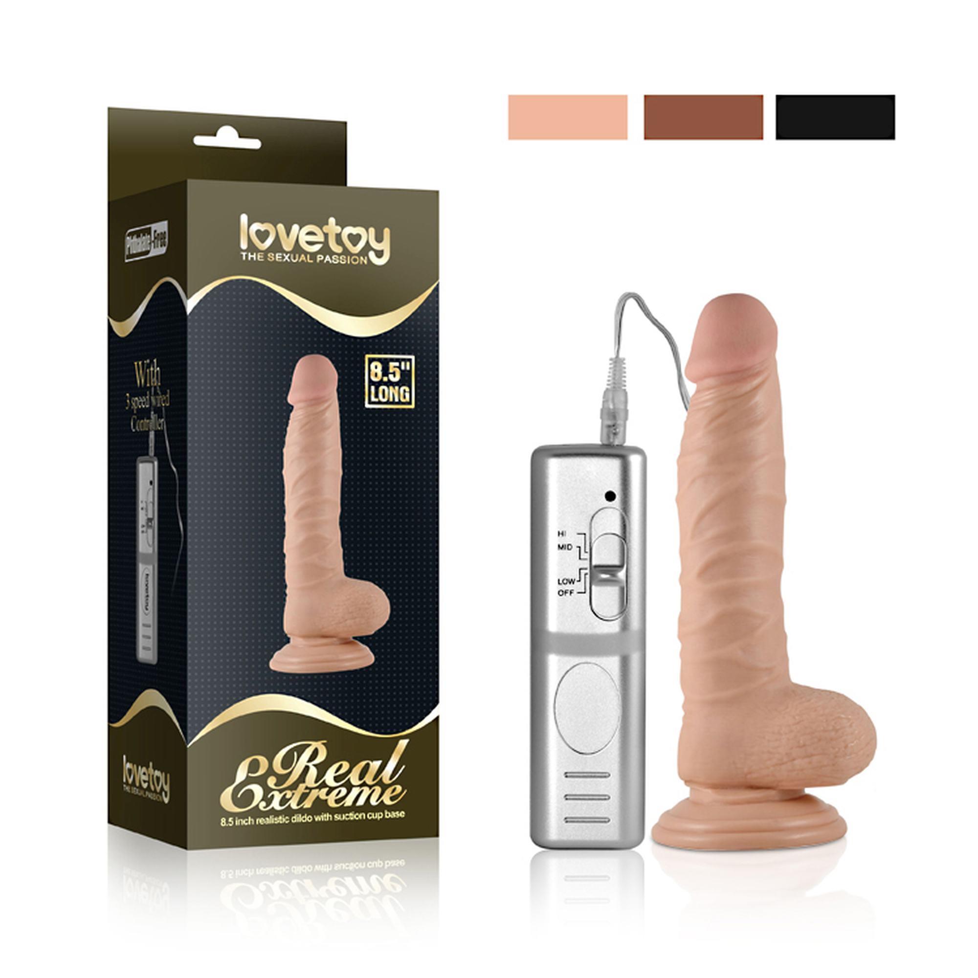 Wibrator 8.5" real extreme vibrating dildo flesh